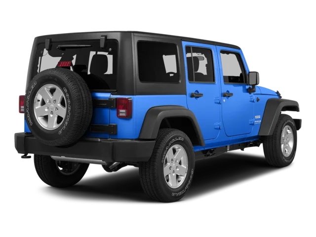 Used 2015 Blue Jeep Unlimited Sahara image 2