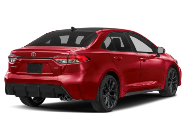 New 2027 Ruby Flare Pearl with Inked roof Toyota SE image 2