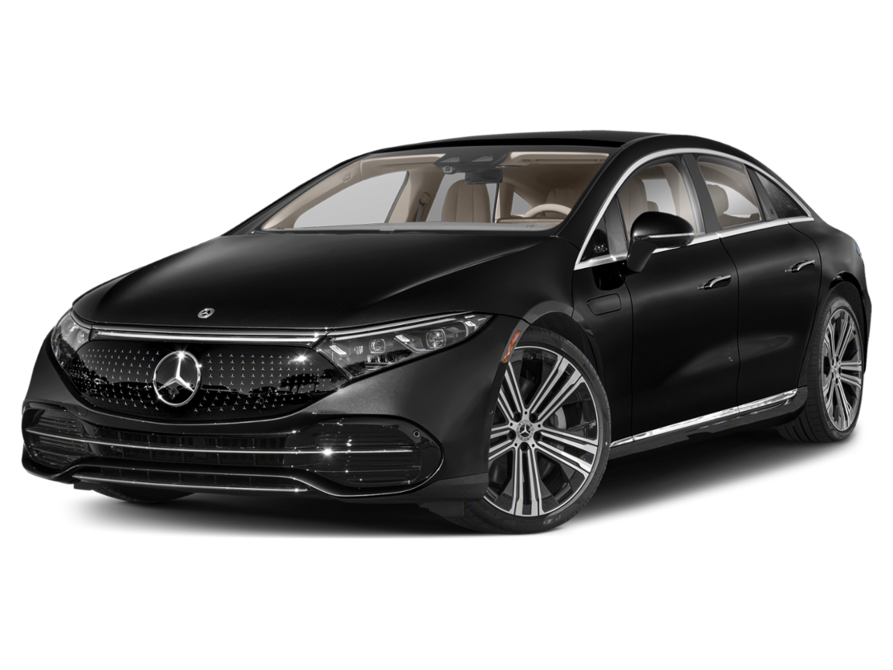 Certified Used 2022 Onyx Black Metallic Mercedes-Benz EQS 450+ image 1