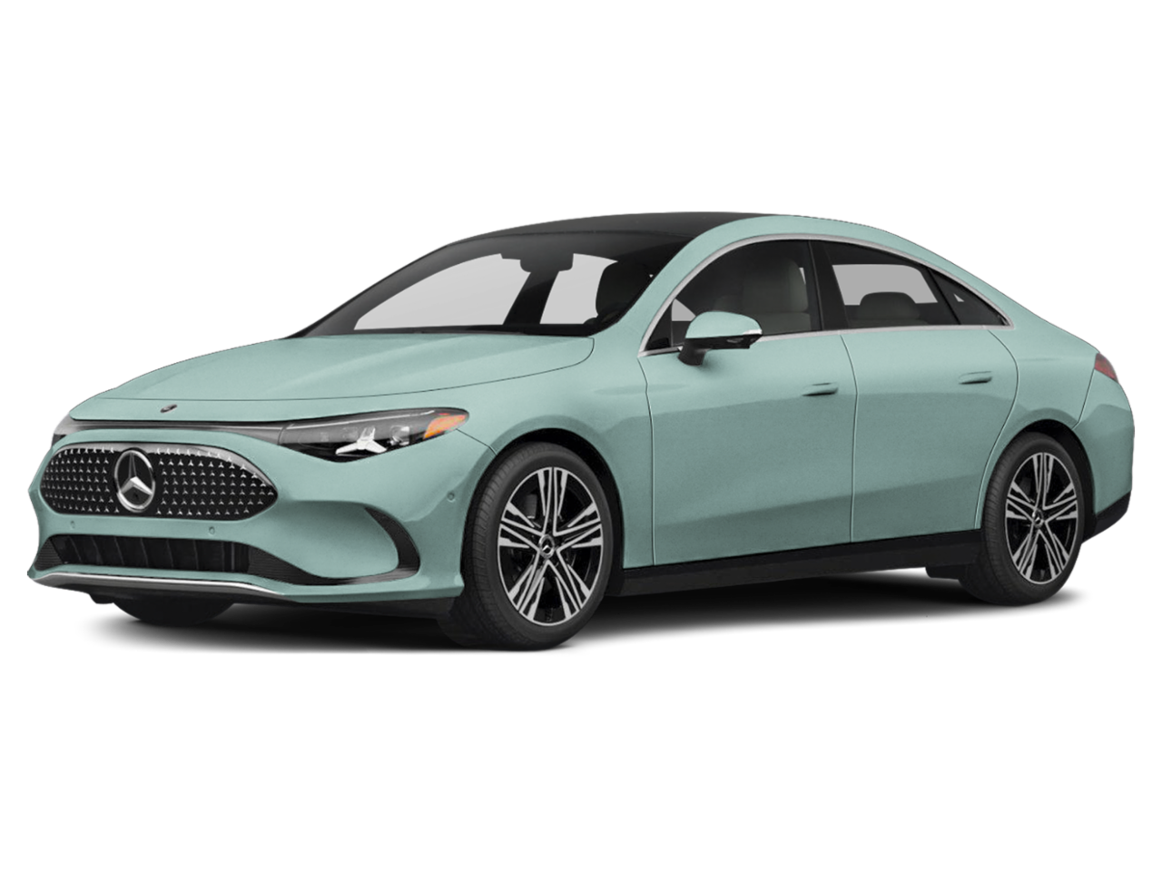 New 2027 Liquid Crystal Green Mercedes-Benz CLA 250+ Electric RWD image 1