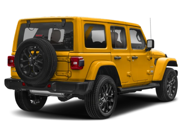 Used 2021 Black Clearcoat Jeep Unlimited Rubicon 4xe image 2