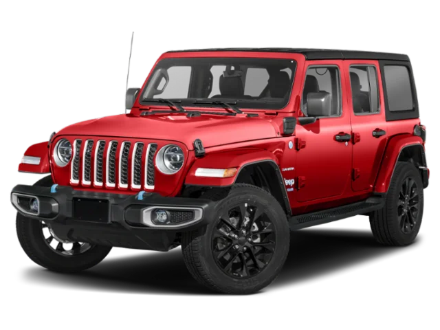 Used 2022 Red Jeep Unlimited Rubicon 4xe image 1