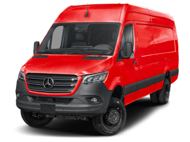 Jupiter Red 2024 Mercedes-Benz Sprinter Cargo 3500XD 170 High Roof Extended RWD Van Rear-Wheel Drive