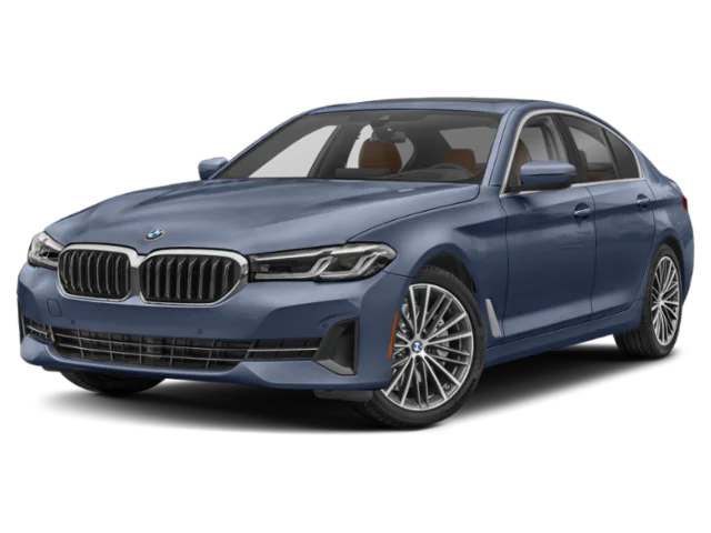 Certified Used 2023 Blue Metallic BMW 530i xDrive image 1