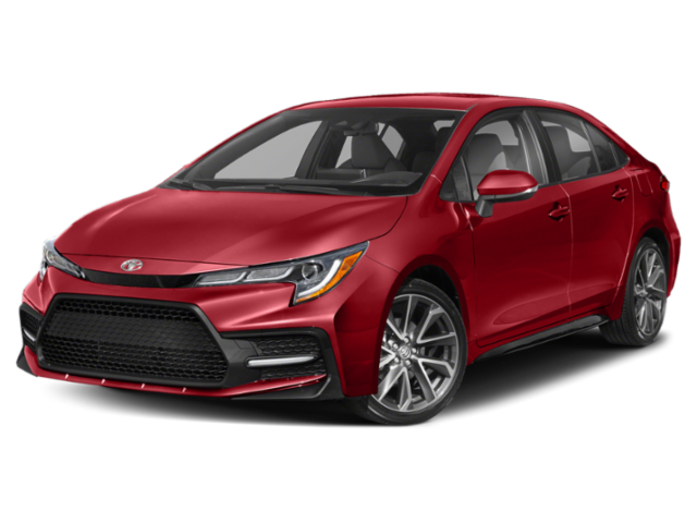 Used 2020 Barcelona Red Metallic Toyota SE image 3