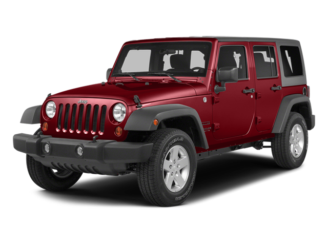 Used 2014 Flame Red Clearcoat Jeep Sahara image 1