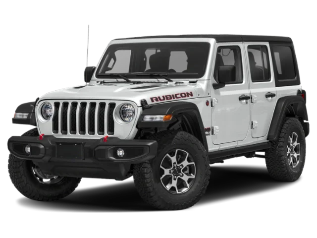 Used 2019 Bright White Clearcoat Jeep Rubicon image 1