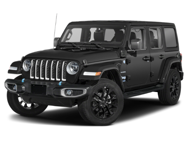 Used 2022 Black Jeep Unlimited Rubicon 4xe image 1