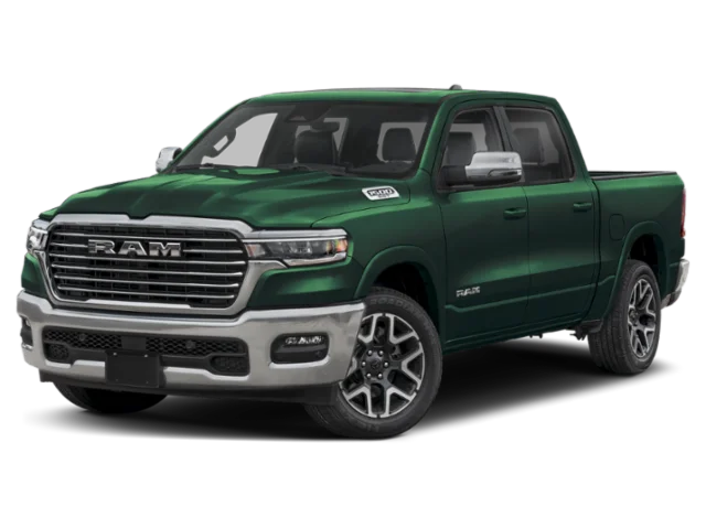 New 2026 Serrano-Green Metallic Exterior Paint RAM Laramie image 3