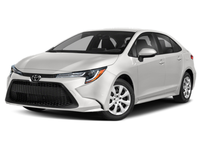 Used 2021 Super White Toyota LE image 2