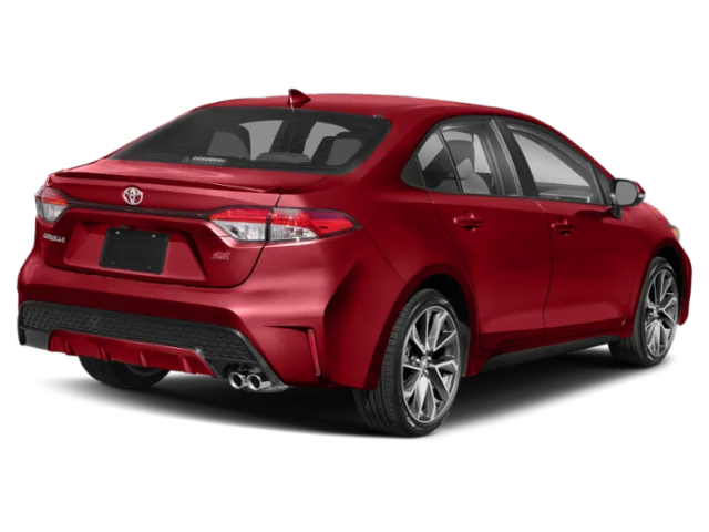 Used 2020 Barcelona Red Metallic Toyota SE image 2