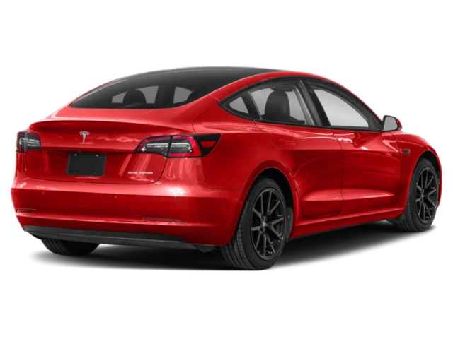 Used 2023 Red Tesla Base image 2
