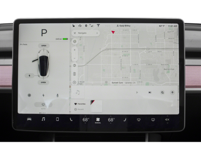 Used 2019 Pearl White Multi-Coat TESLA LONG RANGE AWD image 17