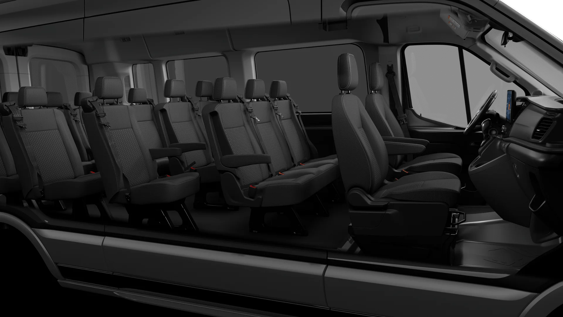 New 2026 Agate Black Metallic Ford Passenger Van XLT image 6