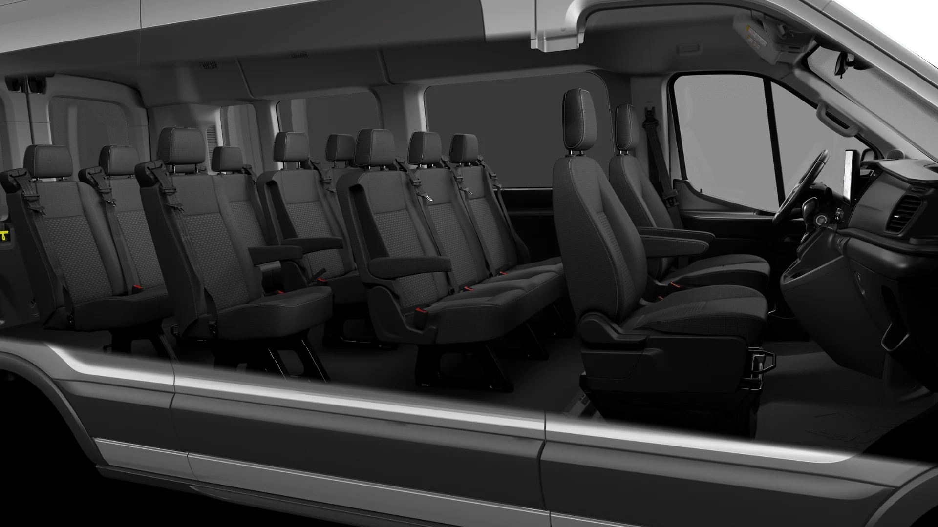 New 2027 Silver Metallic Ford Passenger Van XLT image 27