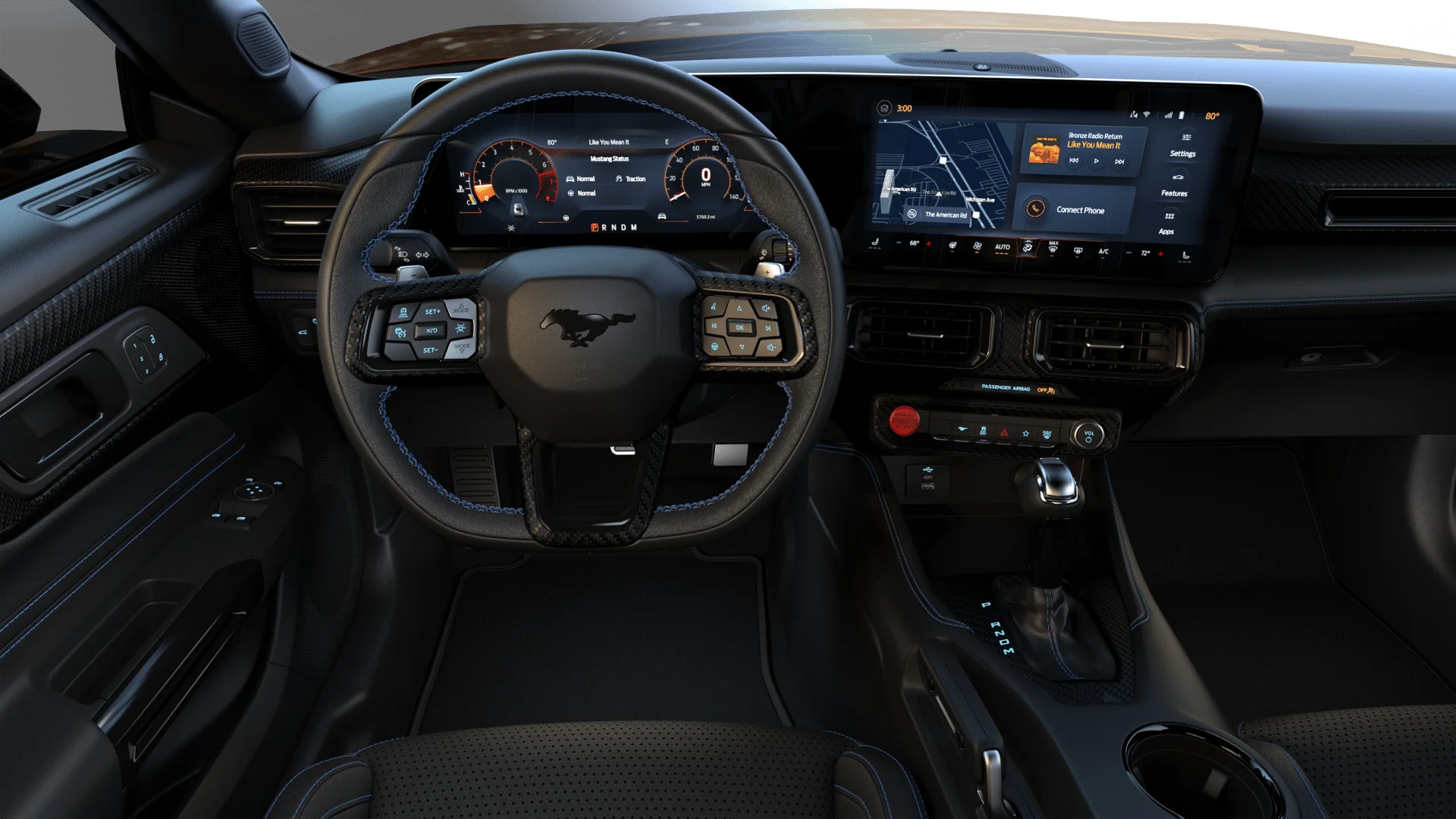 New 2026 Orange Fury Metallic Tri-coat Ford Dark Horse® Premium image 7