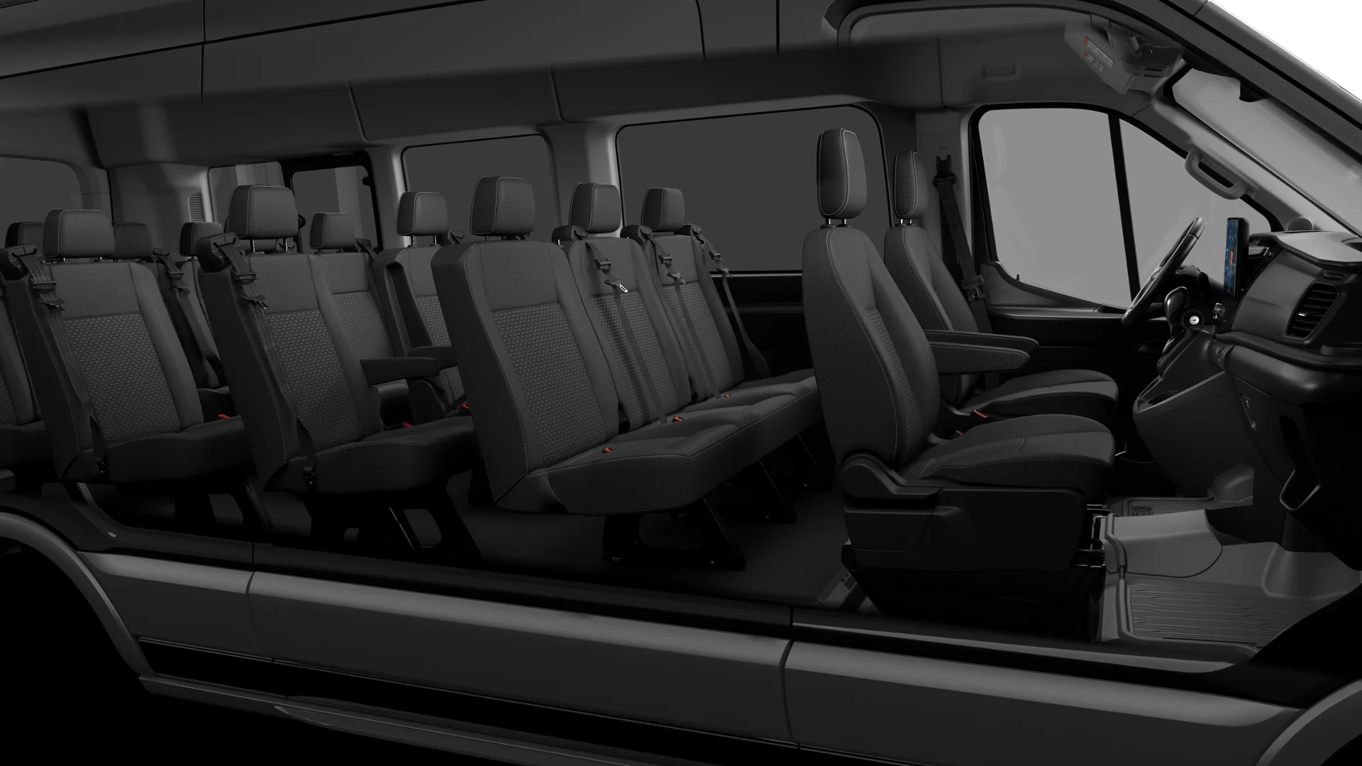 New 2026 Agate Black Metallic Ford Passenger Van XLT image 6