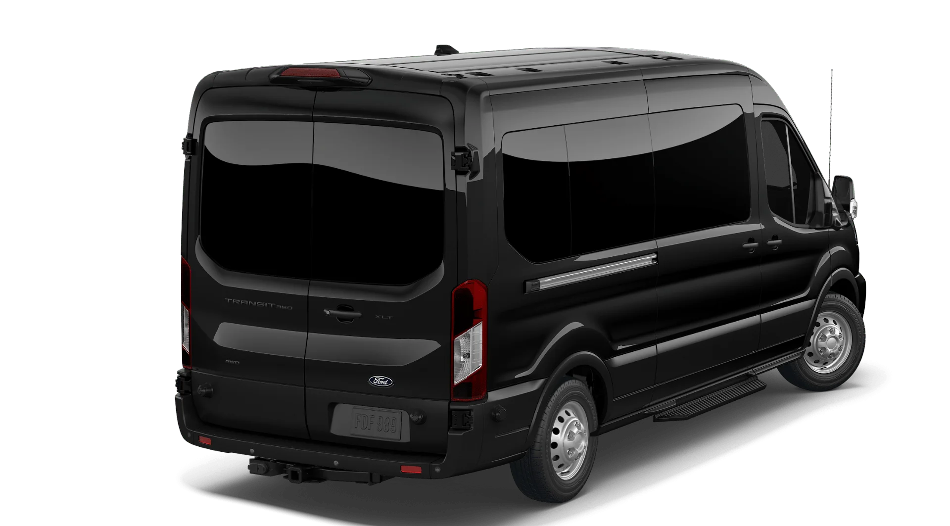 New 2026 Agate Black Metallic Ford Passenger Van XLT image 3
