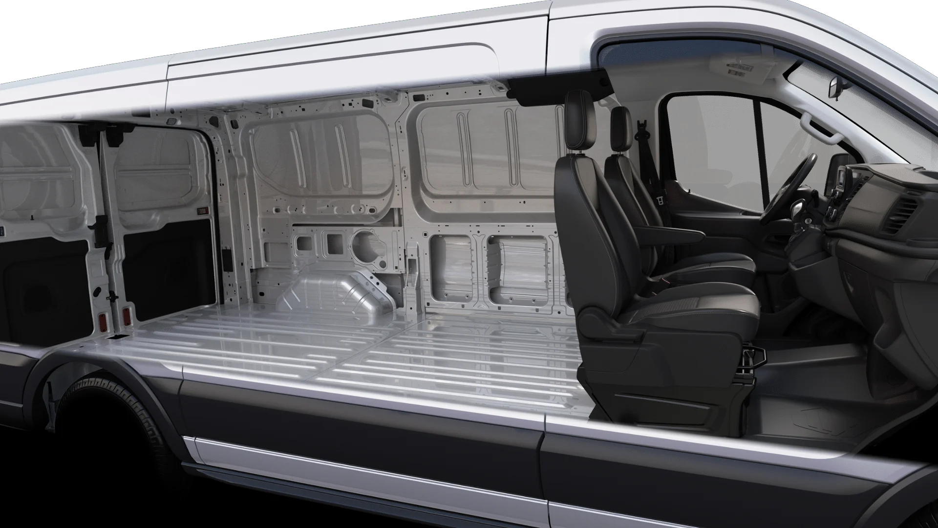 New 2025 Oxford White Ford Cargo Van image 6