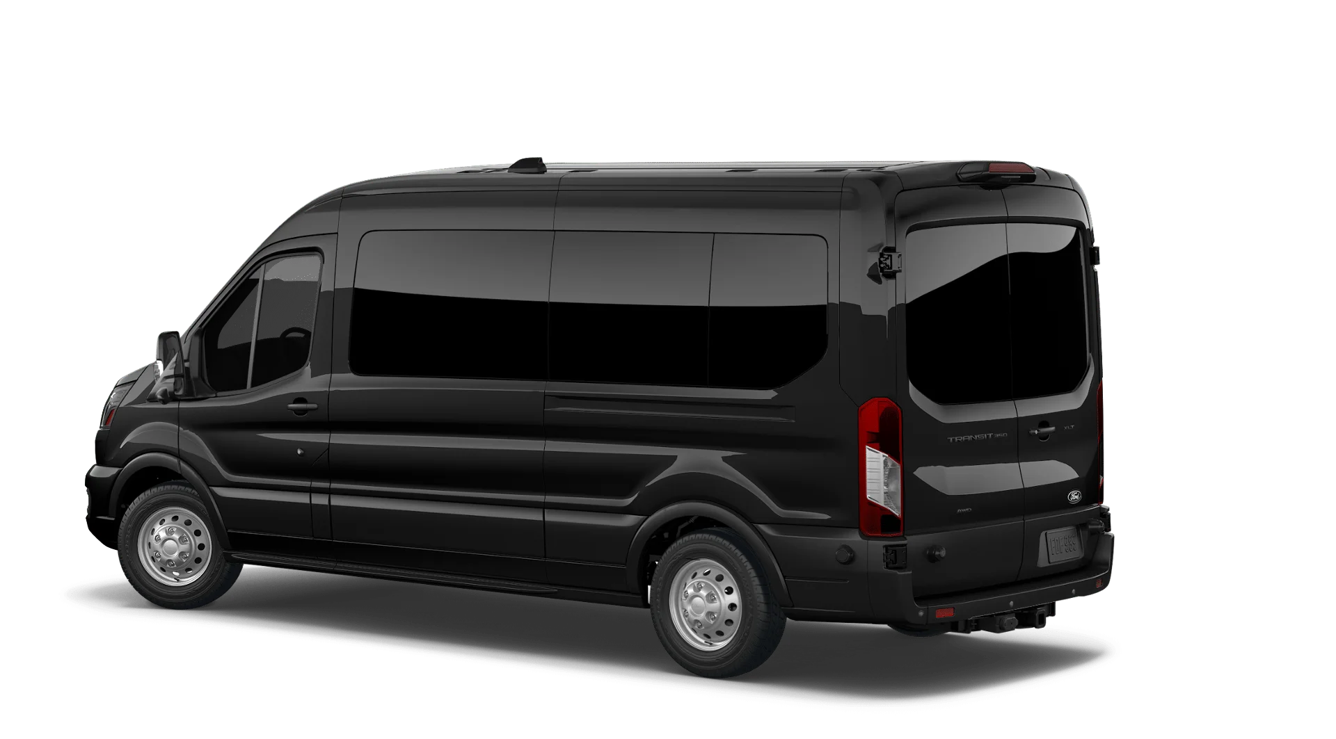 New 2026 Agate Black Metallic Ford Passenger Van XLT image 2