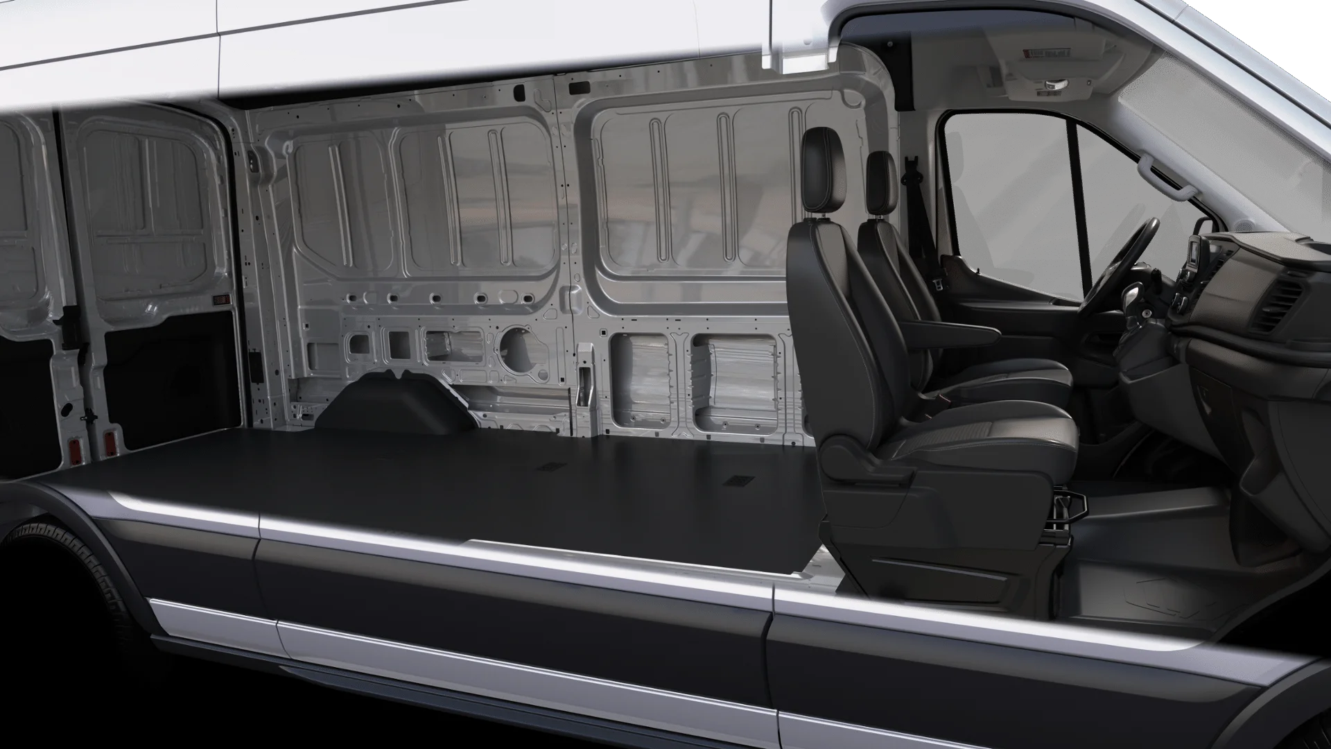 New 2025 Oxford White Ford Cargo Van image 6