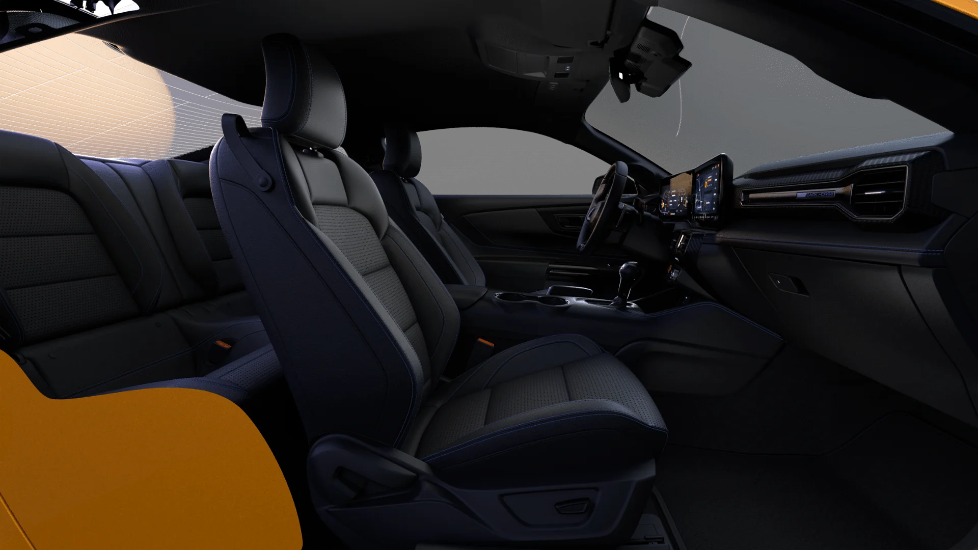 New 2026 Orange Fury Metallic Tri-coat Ford Dark Horse® Premium image 6