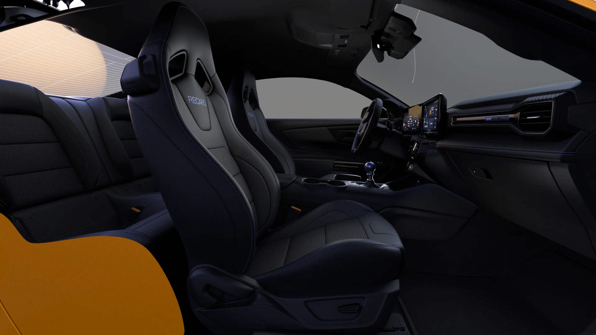 New 2026 Orange Fury Metallic Tri-coat Ford Dark Horse® Premium image 28