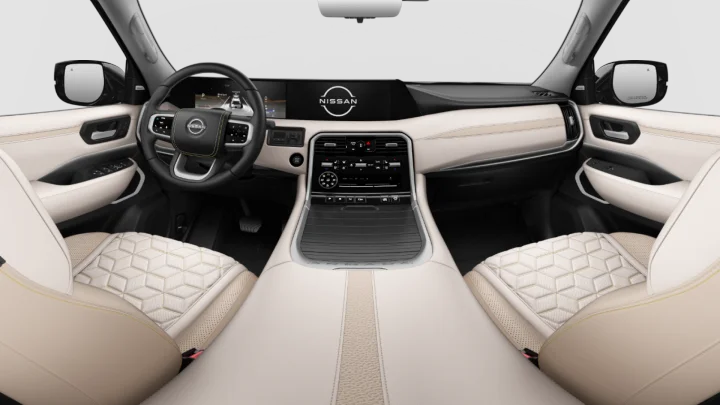 New 2027 Everest White TriCoat / Super Black Two-tone Nissan Platinum Reserve image 2